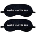 Pai Sence Sleep Masks for Women Men Sleep Eye Mask for Sleeping Wake ME for Sex Blindfold Block Out Light Night Blinder for Travel Nap Black 2 PCS