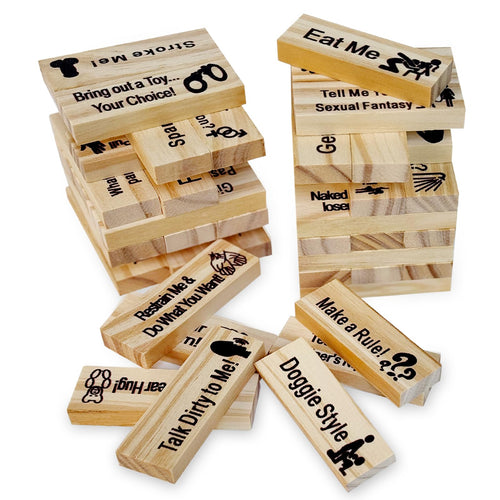 BEEMOY Stacking Games for Adult Exciting Sex Block Tower Game for Couples to Experience Laughter and Connection Together